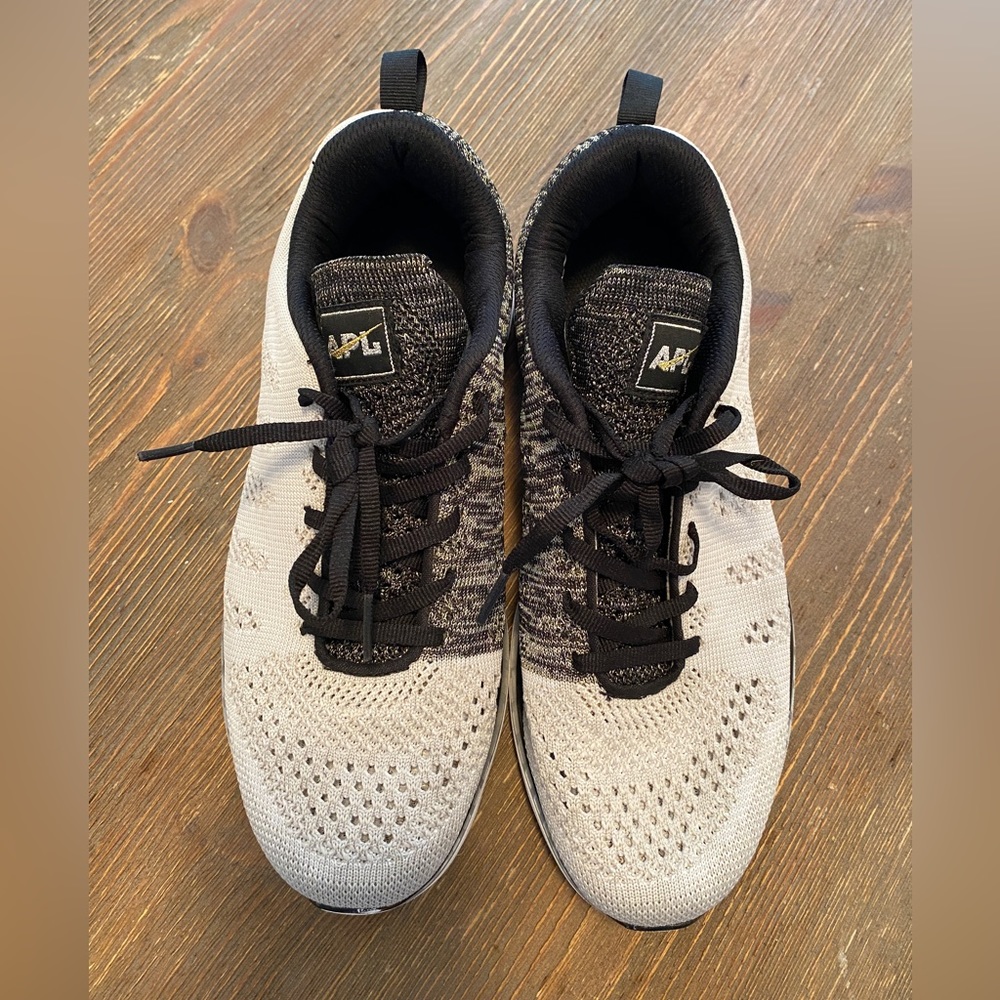 APL TechLoom Pro Shoes (Black/White/Cosmic Gray, Women's 9)